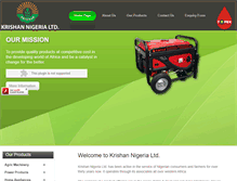 Tablet Screenshot of krishannigeria.com